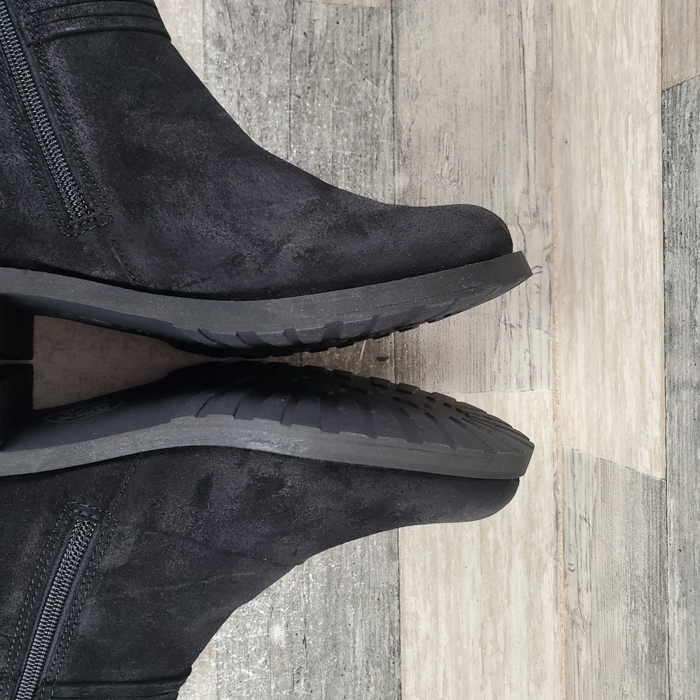 Sofft Blake Womens Booties Sz 9 M Black Suede Waterproof Side Zip Ankle Boots - Picture 7 of 12